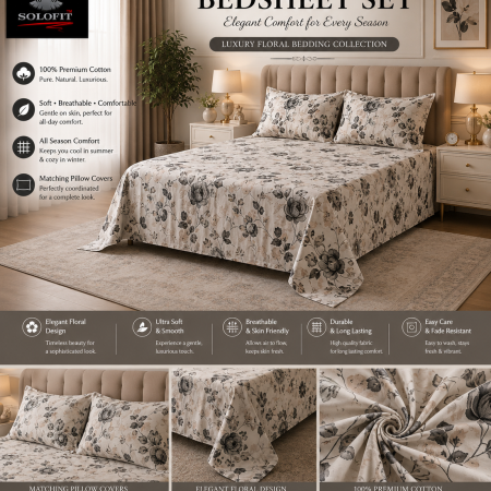 Cotton stain bed sheet 2