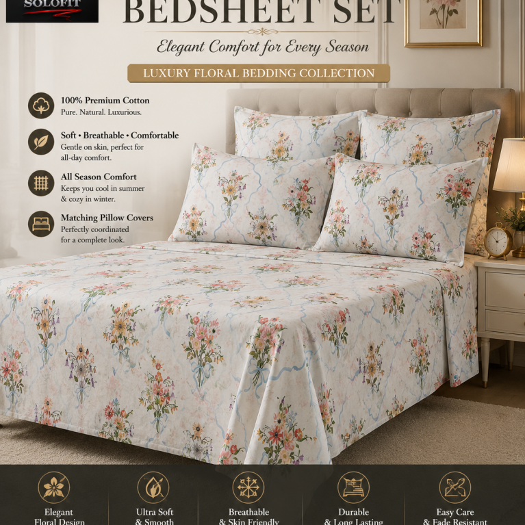 Cotton bed sheet 1