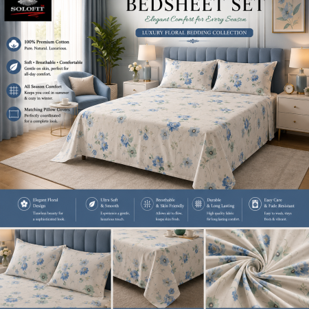 Cotton bed sheet 2