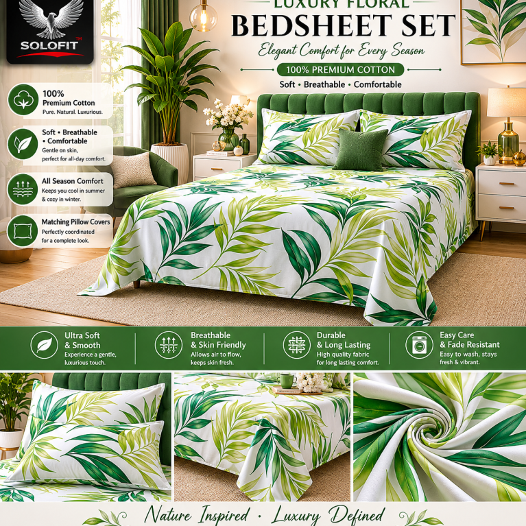 cotton stain bed sheet 1